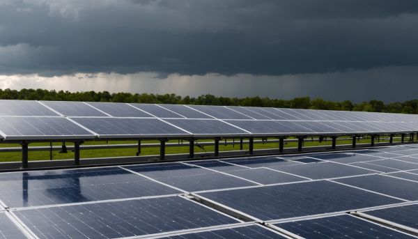 Comment le mauvais temps affecte vos panneaux solaires ?
