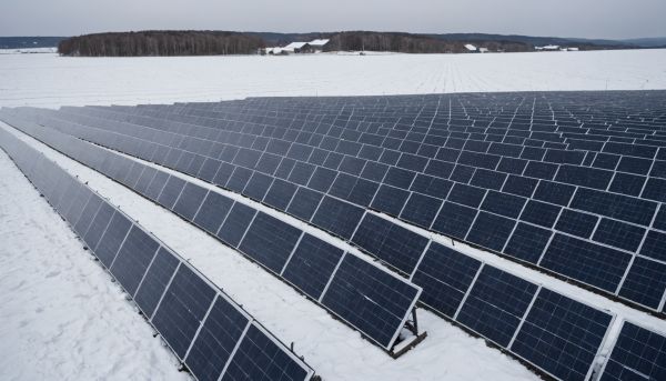 Neige sur les modules photovoltaïques : quel impact ?